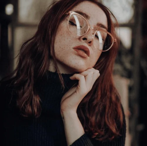 TIJN Eyewear Maaike Clear Gold Round Oversized Polycarbonate + Metal Frame Eyegl 3